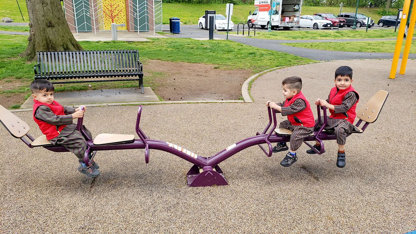 Kids on the seesaw