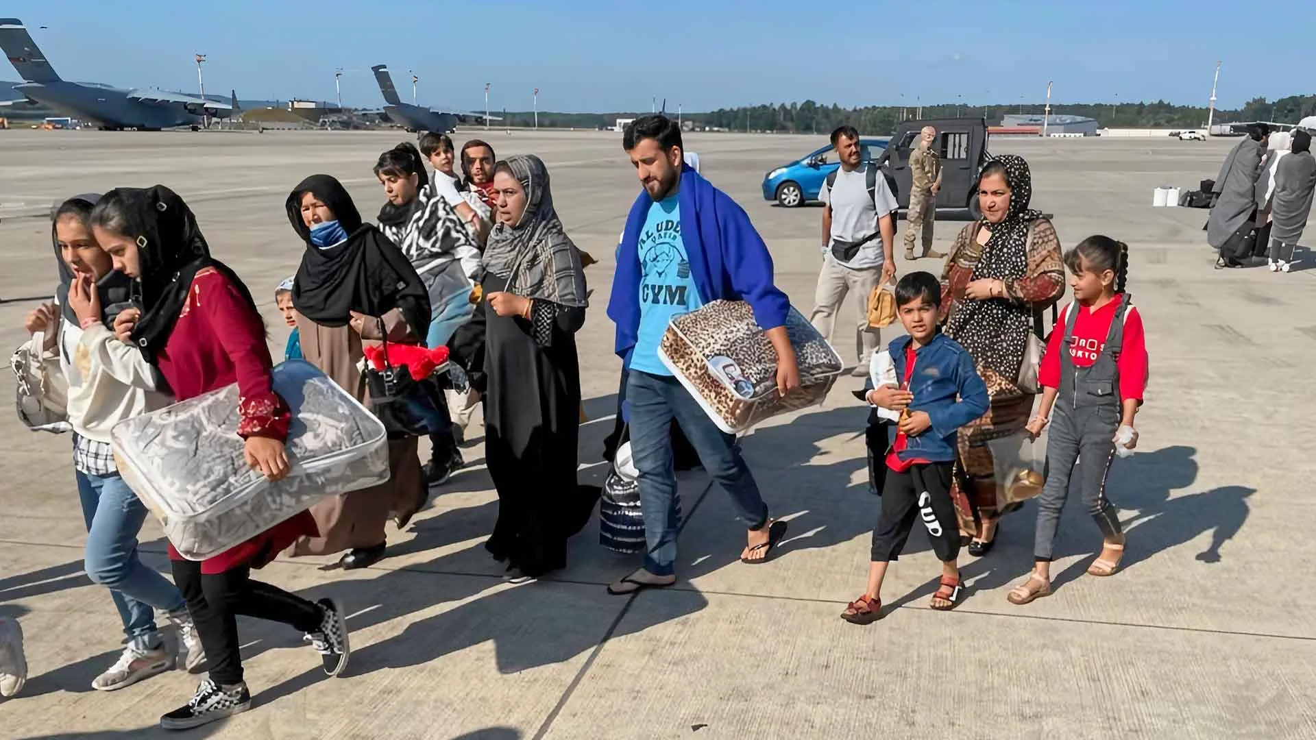 Afghan refugee family one year later