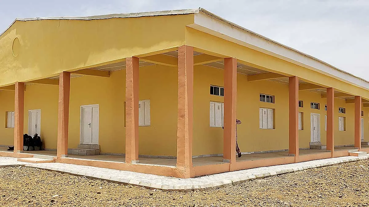 Chibok yellow building